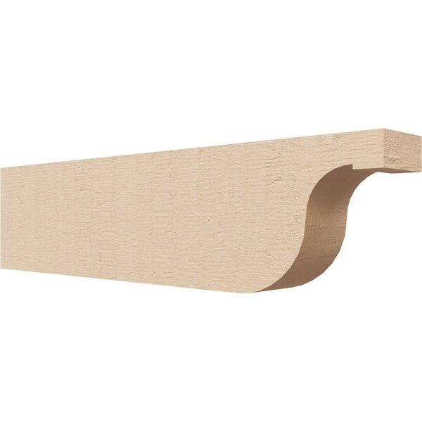 Ekena Millwork 2in. W x 4in. H x 16in. L Del Monte Woodgrain TimberThane Rafter Tail, Primed Tan RFTUR02X04X16DELRCPR - main